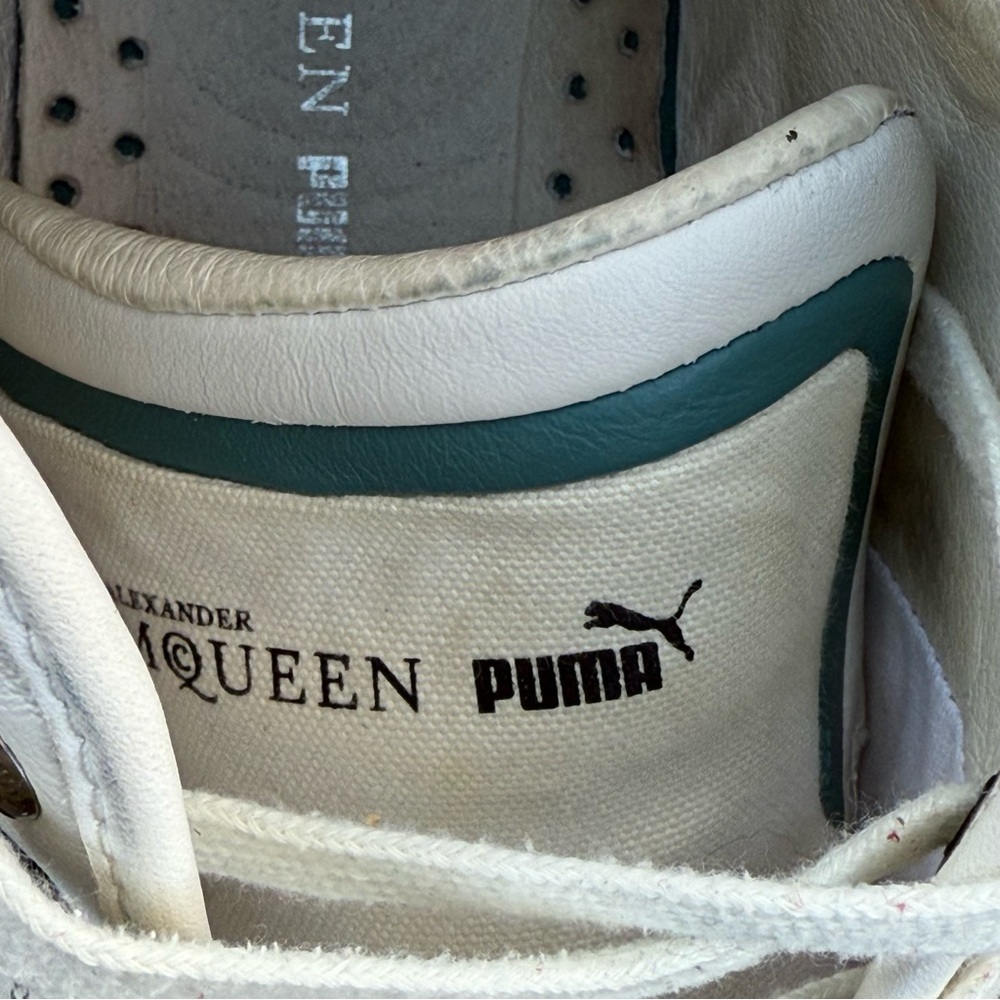 Alexander McQueen X Puma Rabble Formula One Sneakers in white size 13 - Picture 11 of 12